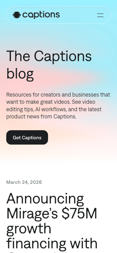 Captions — Blog - mobile