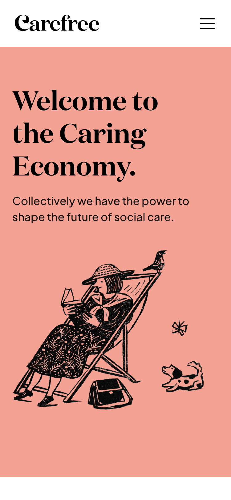 Carefree · About - mobile