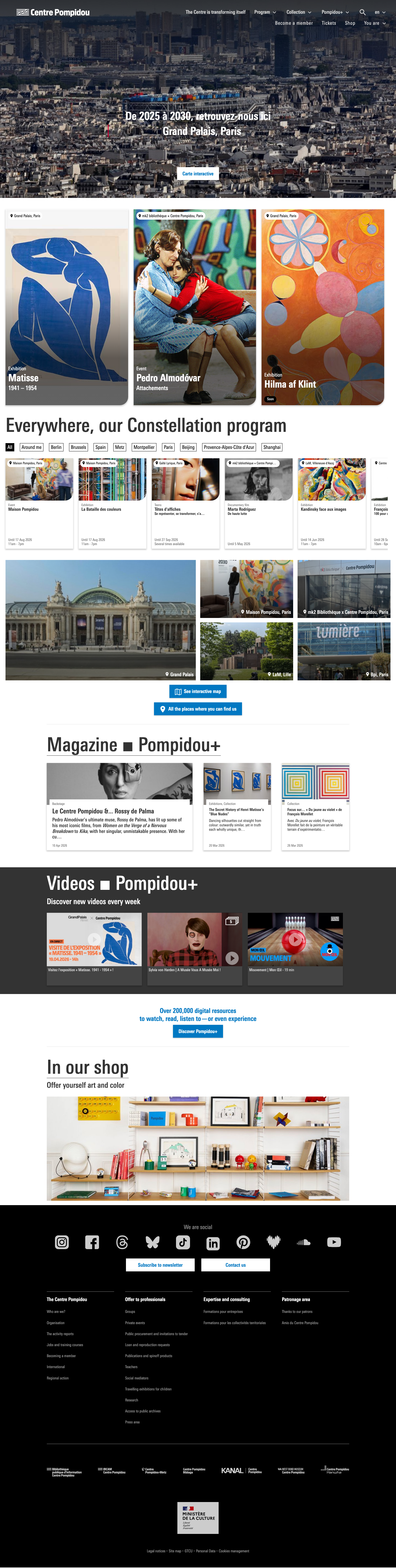 Centrepompidou Fr - full page scroll