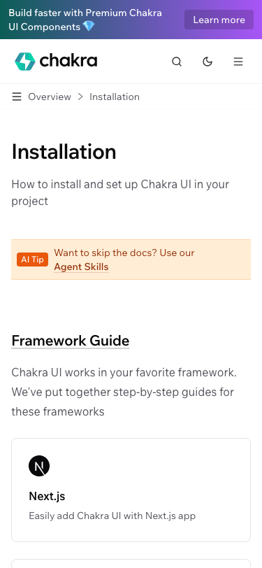 Chakra Ui — Docs - mobile