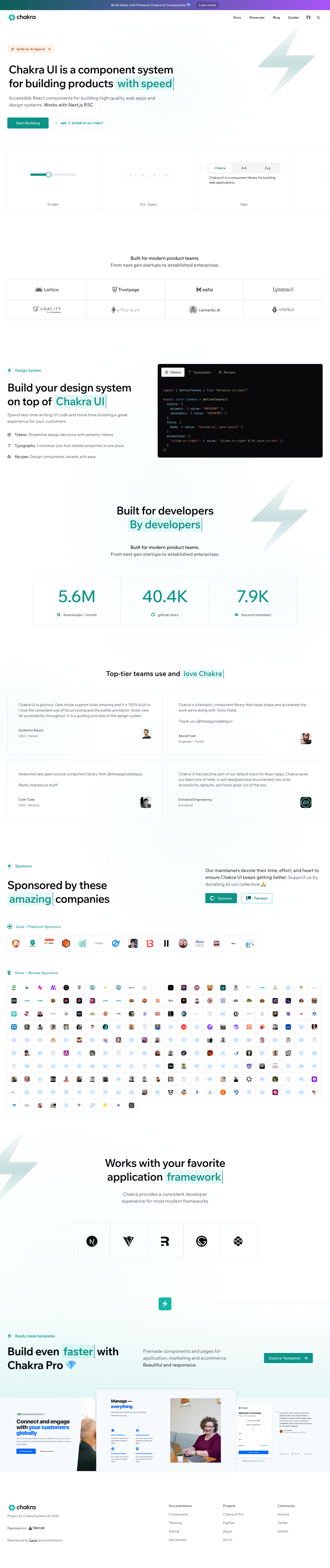 Chakra Ui - full page scroll