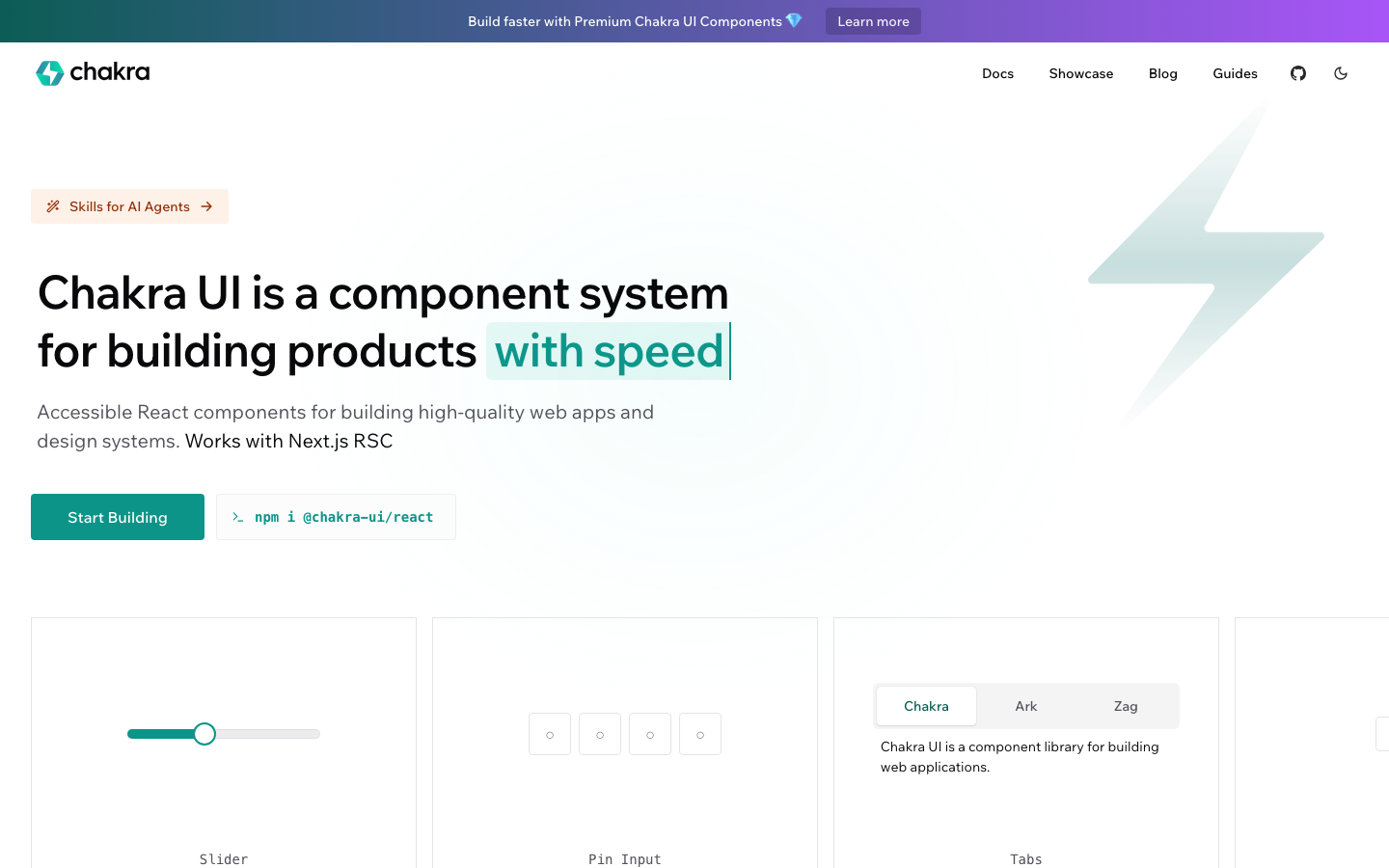 The layout prioritizes showcasing UI components with a clean, grid-based structure. The color palette is restrained, relying on shades of gray and a muted accent color, creating a functional and straightforward presentation. · ui component library, react component showcase, design system, chakra ui, developer tools, minimal ui, technical design