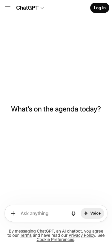 Chat Openai - mobile