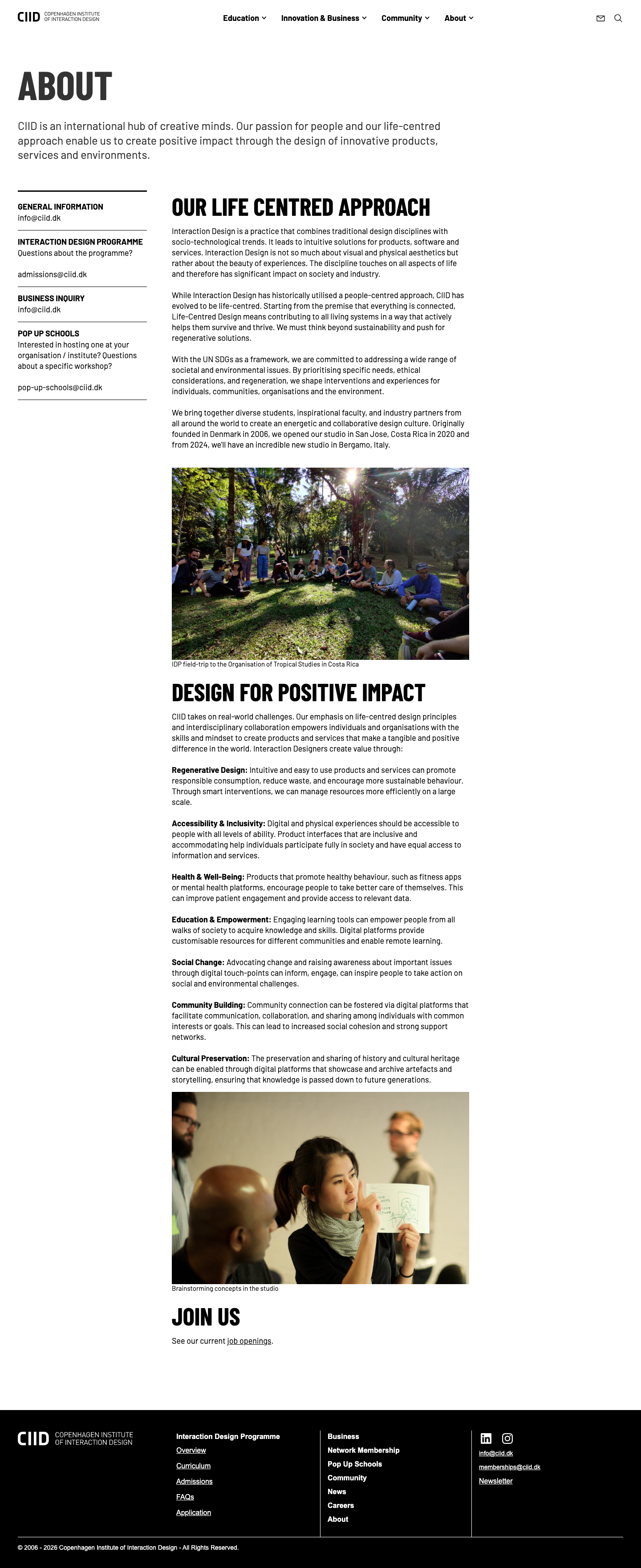 Ciid Dk — About - full page scroll
