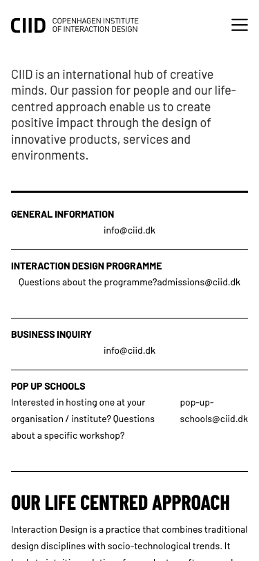 Ciid Dk — About - mobile