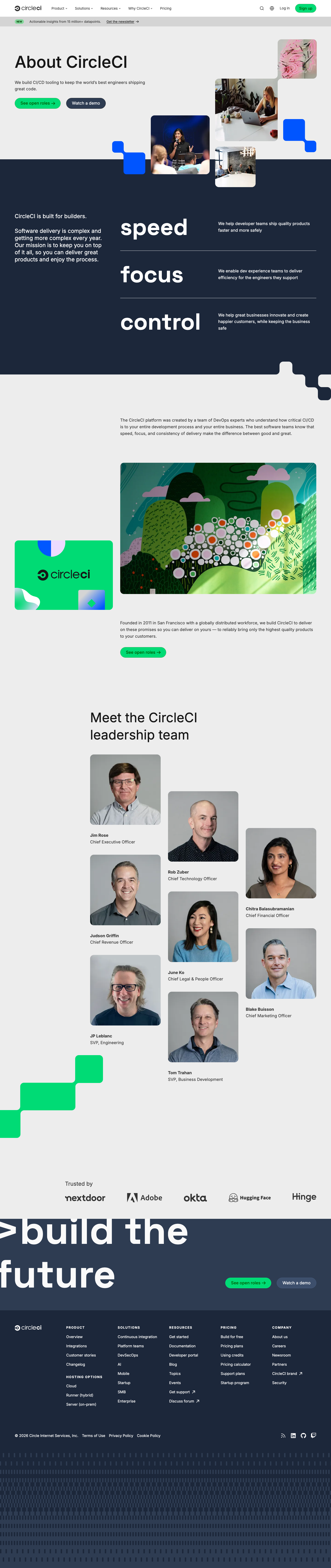 Circleci — About - full page scroll