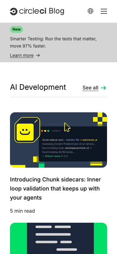 Circleci — Blog - mobile