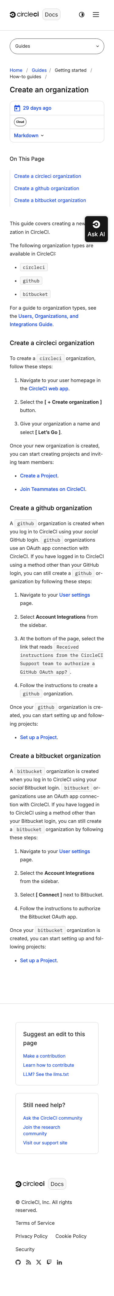 Circleci — Docs - mobile full page