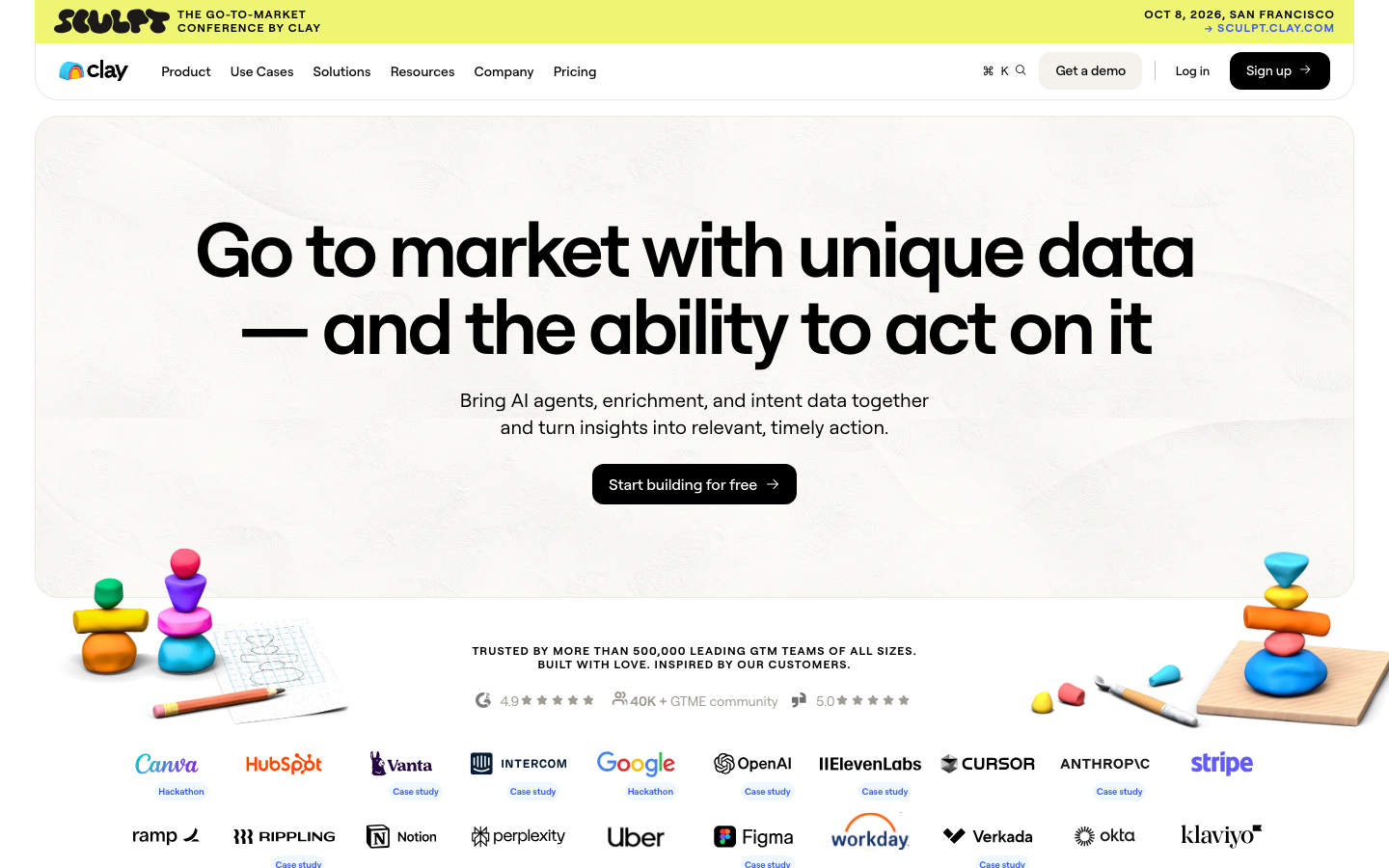 Access 150+ premium data sources and AI research agents in one platform, then automate growth workflows to turn insights into revenue. · minimalism, swiss, brutalism, saas, ai, developer-tools, hero-with-cta, logo-cloud, feature-trio, testimonial-wall, sticky-nav