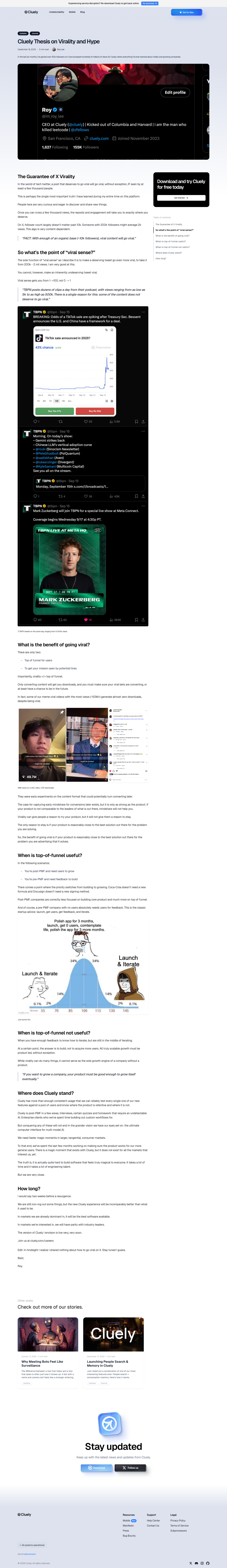Cluely - full page scroll