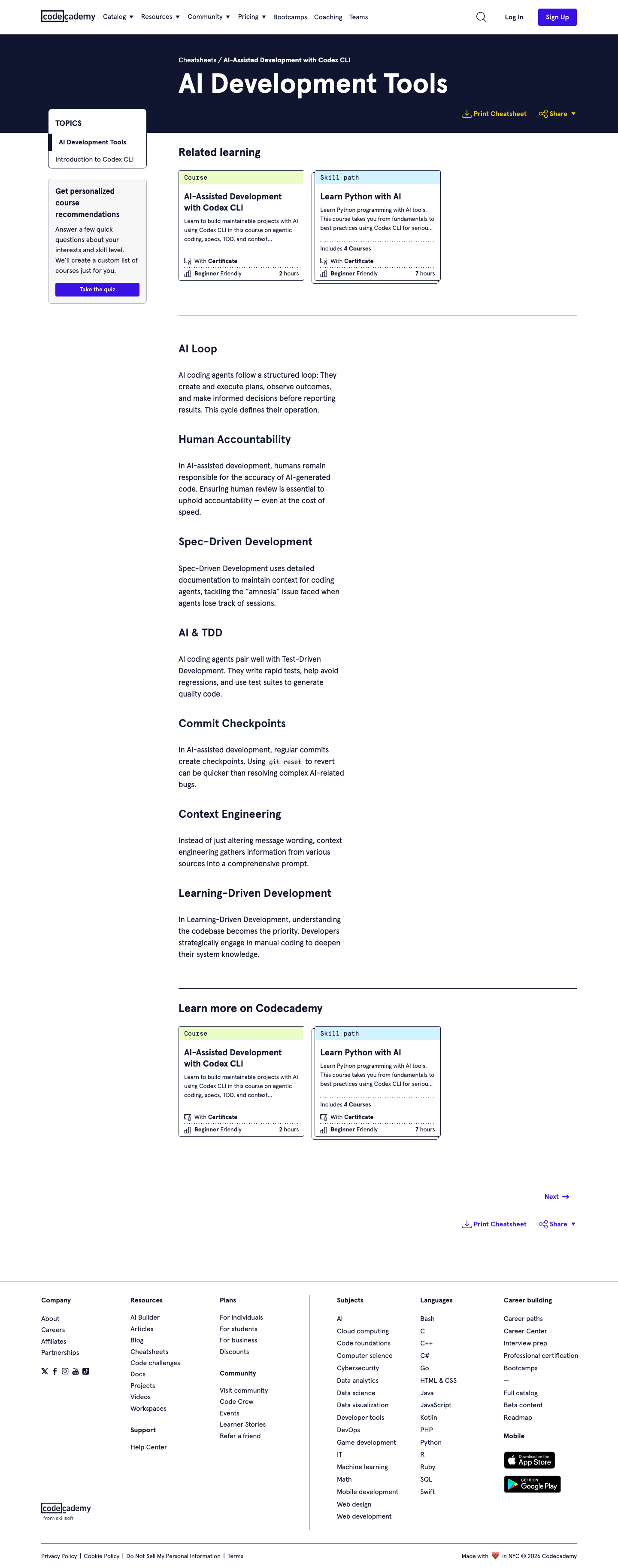 Codecademy - full page scroll