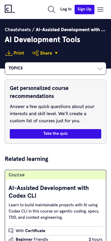 Codecademy - mobile