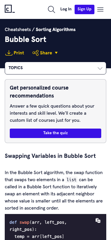 Codecademy - mobile