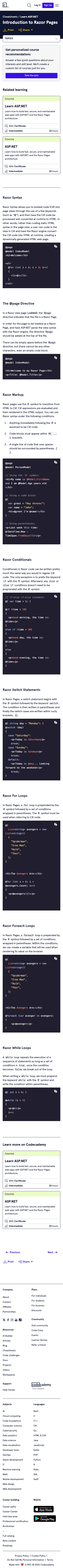 Codecademy - mobile full page