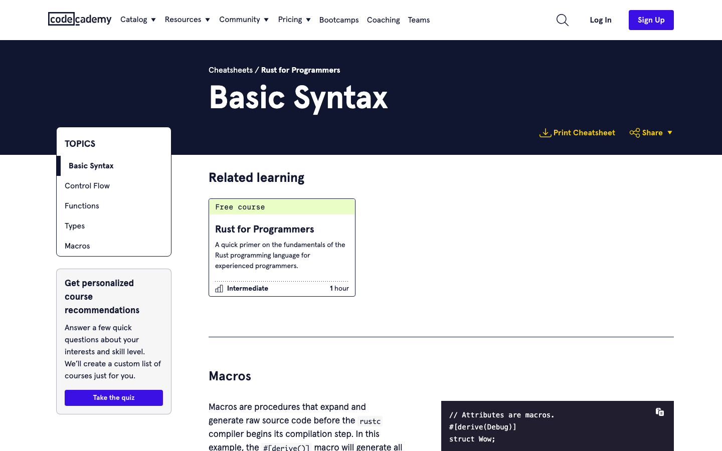 Codecademy - Other