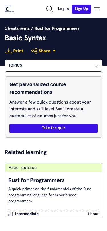 Codecademy - mobile