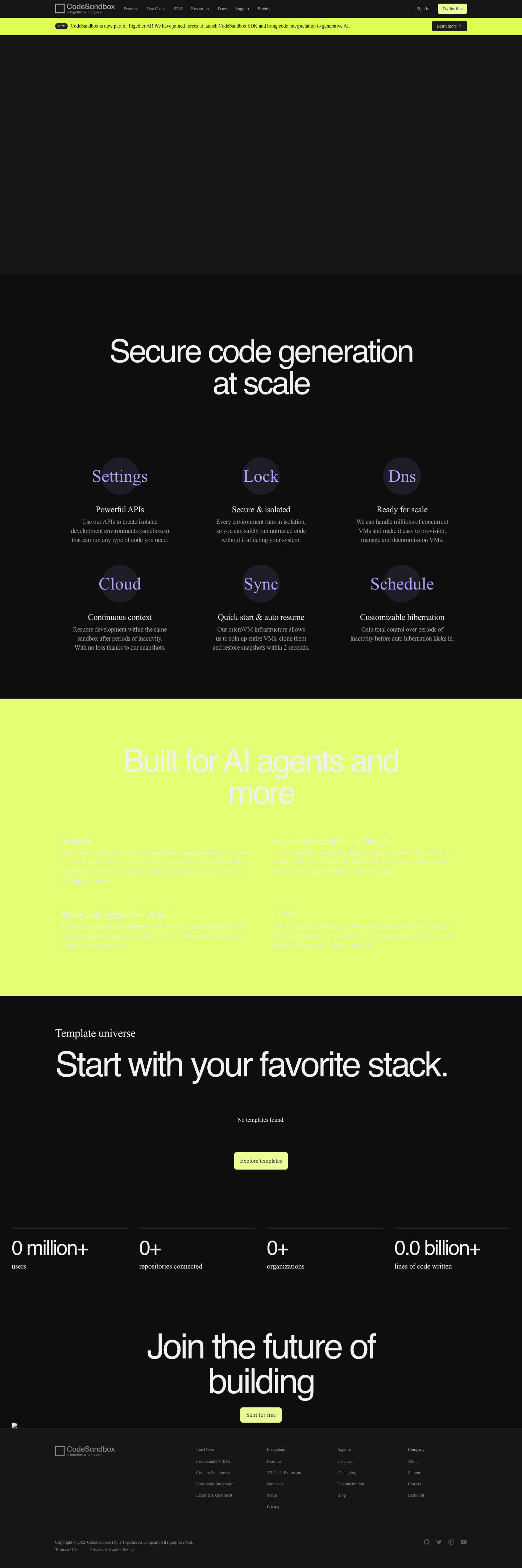 Codesandbox - full page scroll