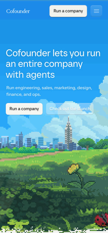 Cofounder lets you run an entire company with agents - mobile