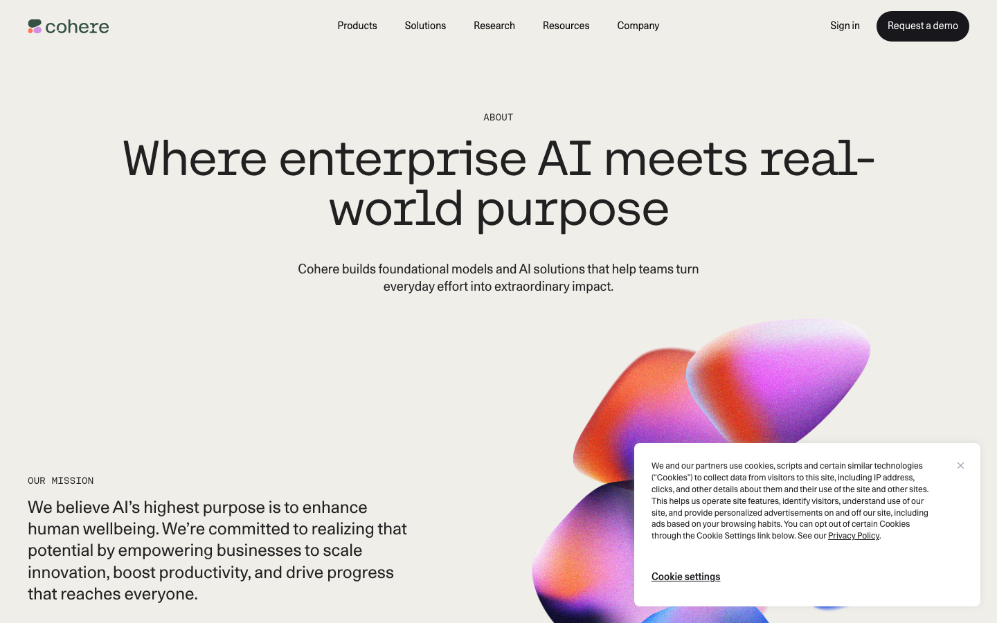 The page prioritizes clarity and functionality with a stark, dark aesthetic. Typography is clean and assertive, emphasizing the brand name and core offering. Visual density is low, focusing attention on the central message. · ai platform, machine learning, dark saas, developer ai, ai tools, technical website, minimal ai, ai solutions