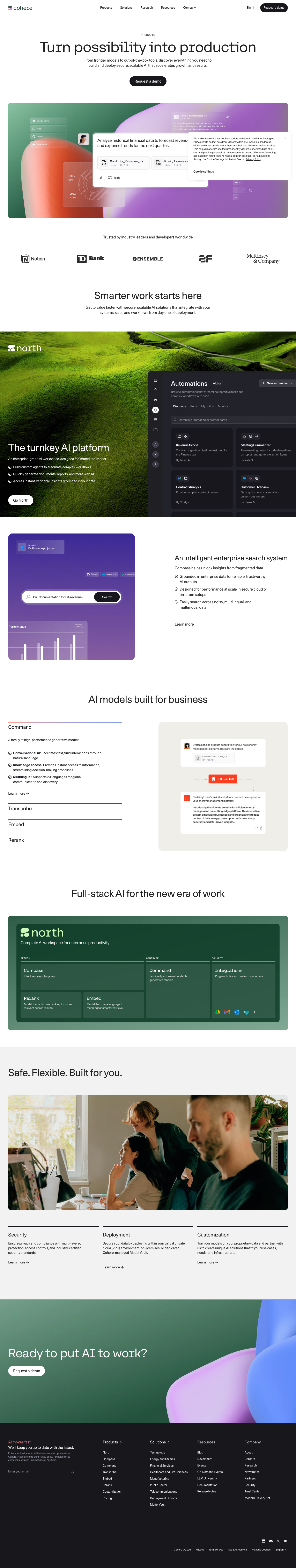 Cohere - full page scroll