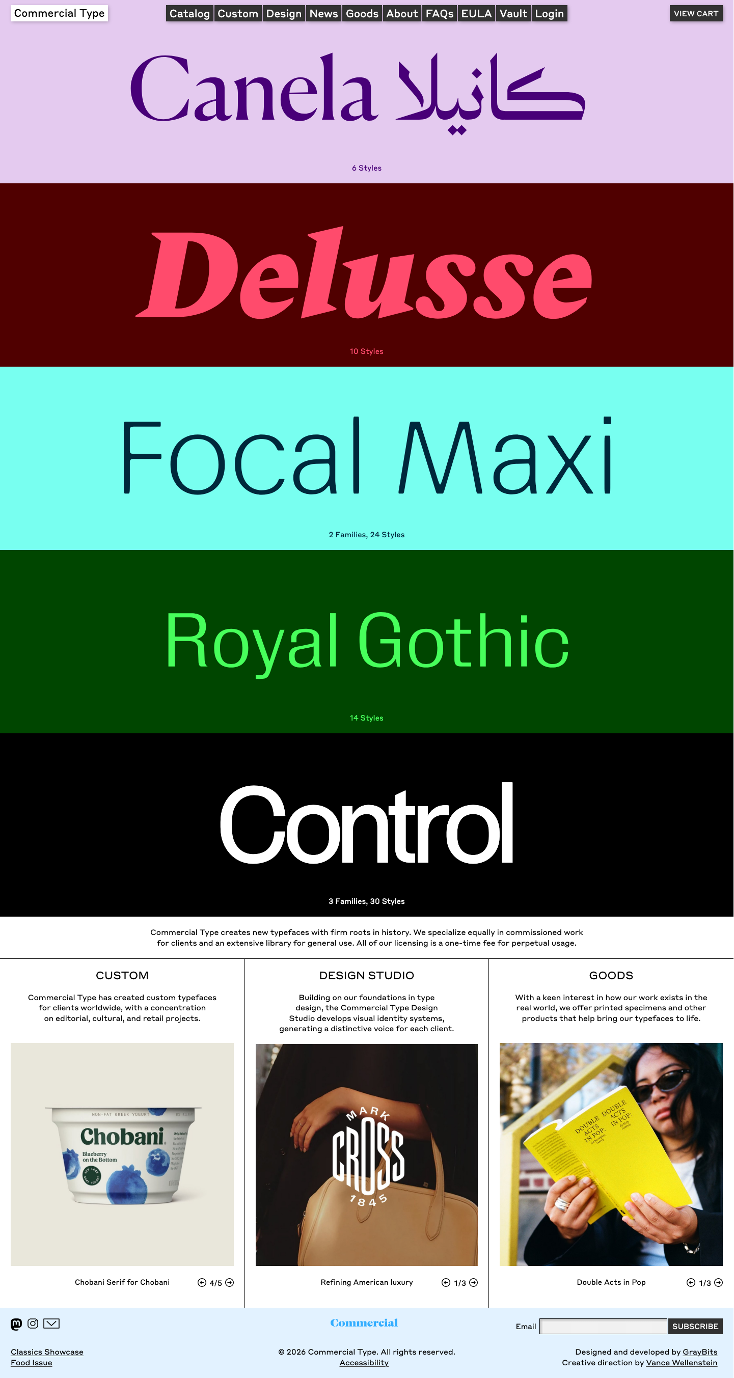 Commercialtype - full page scroll