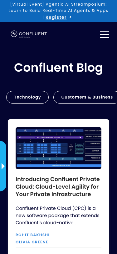 Confluent — Blog - mobile