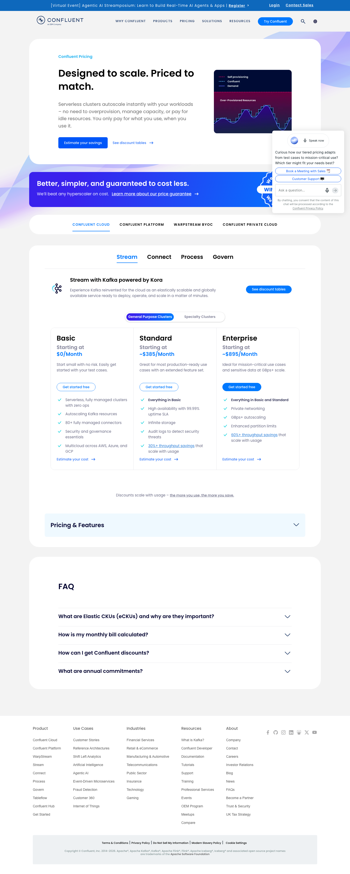 Confluent — Pricing - full page scroll