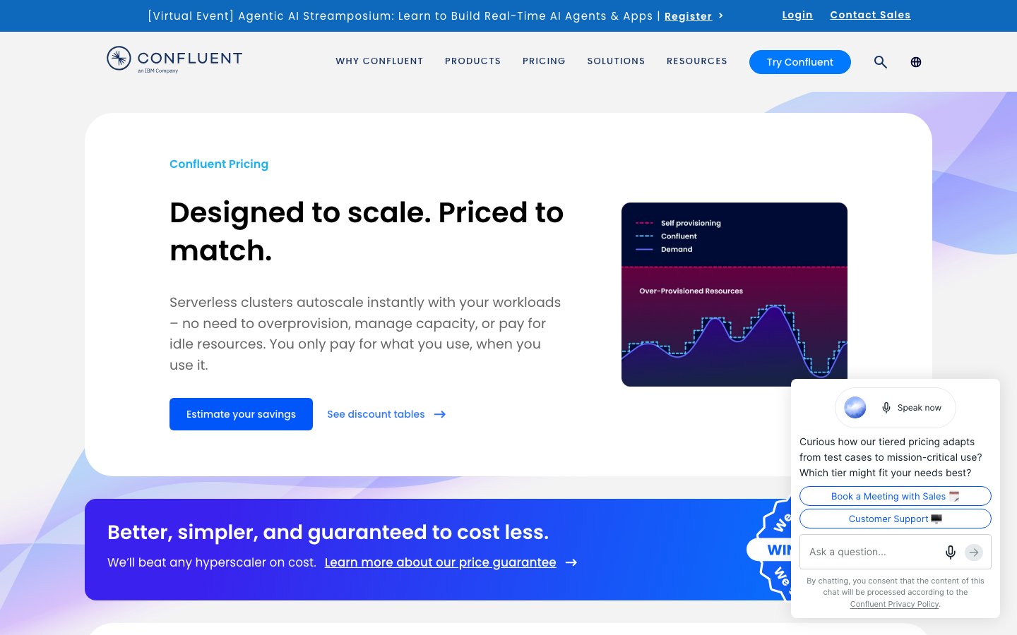 The design prioritizes clarity and functionality with a stark, almost clinical aesthetic. Typography is clean and legible, and the layout is structured to guide the user through the platform's capabilities. The overall mood is confident and authoritative. · saas landing page, data streaming, confluent design, developer tools, technical website, ai platform, modern interface, minimalist design