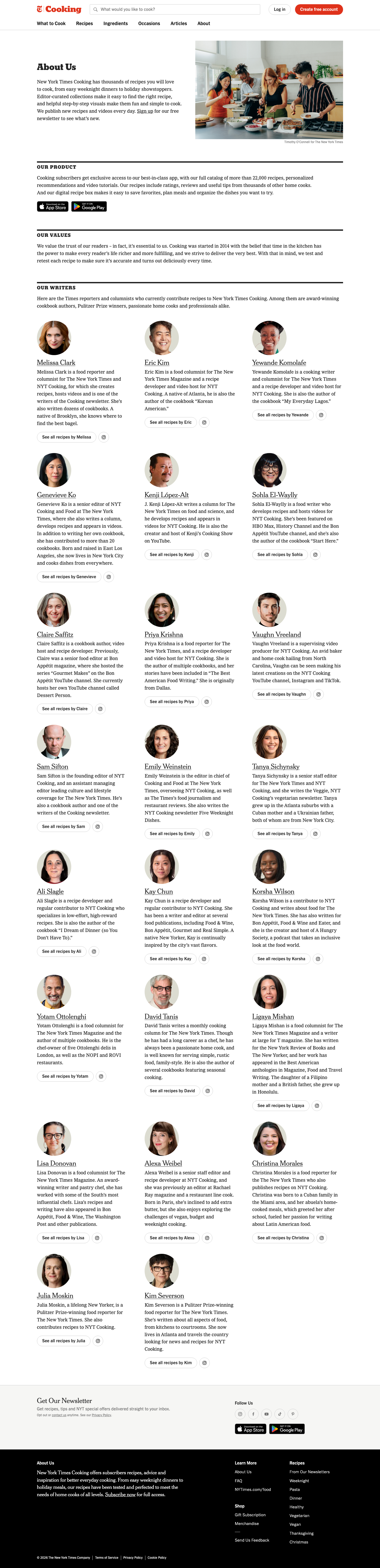 Cooking Nytimes - full page scroll