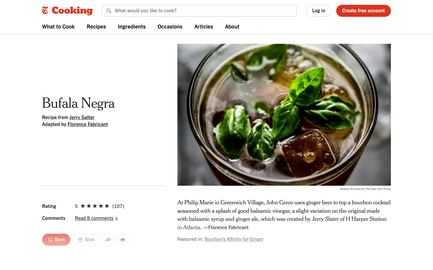 The layout prioritizes visual hierarchy through a grid of food photography and article previews. Clean typography and ample white space create a sense of refined presentation, emphasizing the quality of the content. · food blog, recipe website, cooking magazine, food media, editorial cooking, minimalist food, clean design, food photography, recipe index, culinary website
