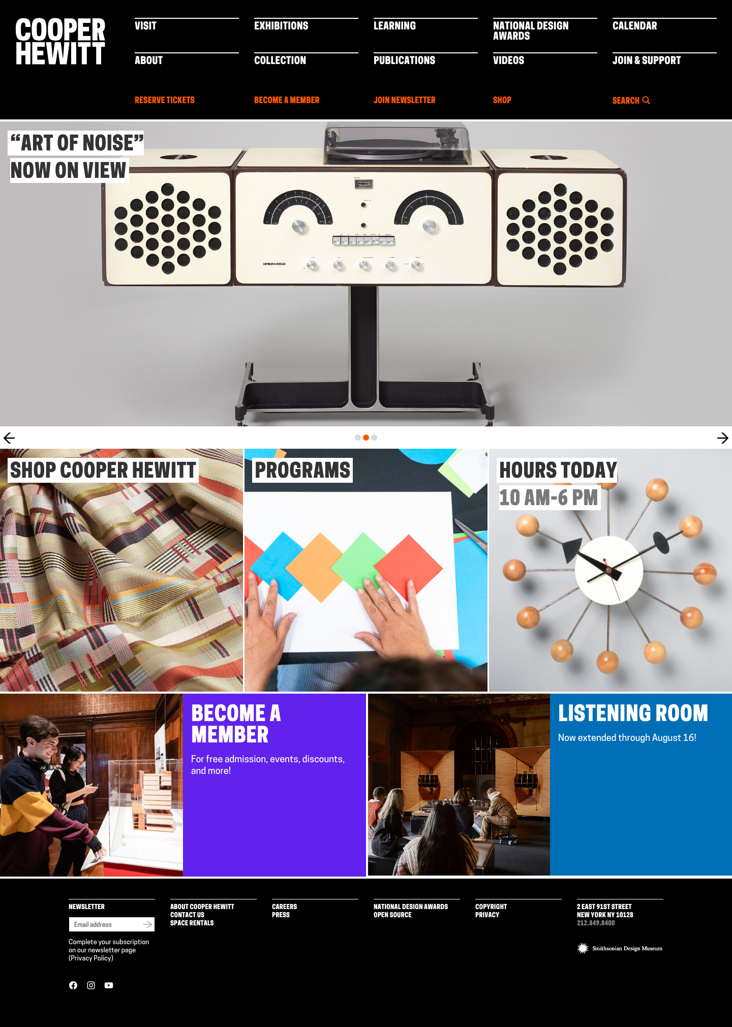 Cooperhewitt - mobile full page