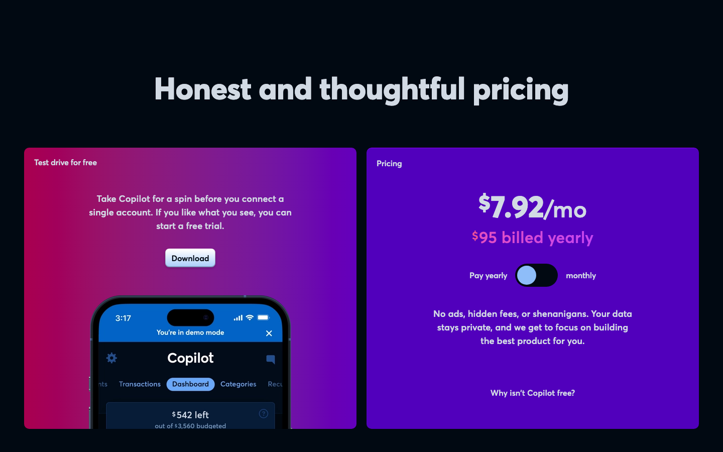 The design uses a playful arrangement of rounded, colorful shapes to frame the central headline. The color palette is cool and muted, creating a sense of calm and organization. Typography is clean and modern, prioritizing readability. · fintech landing page, money management design, colorful ui, geometric shapes, modern finance, minimalist design, pastel colors