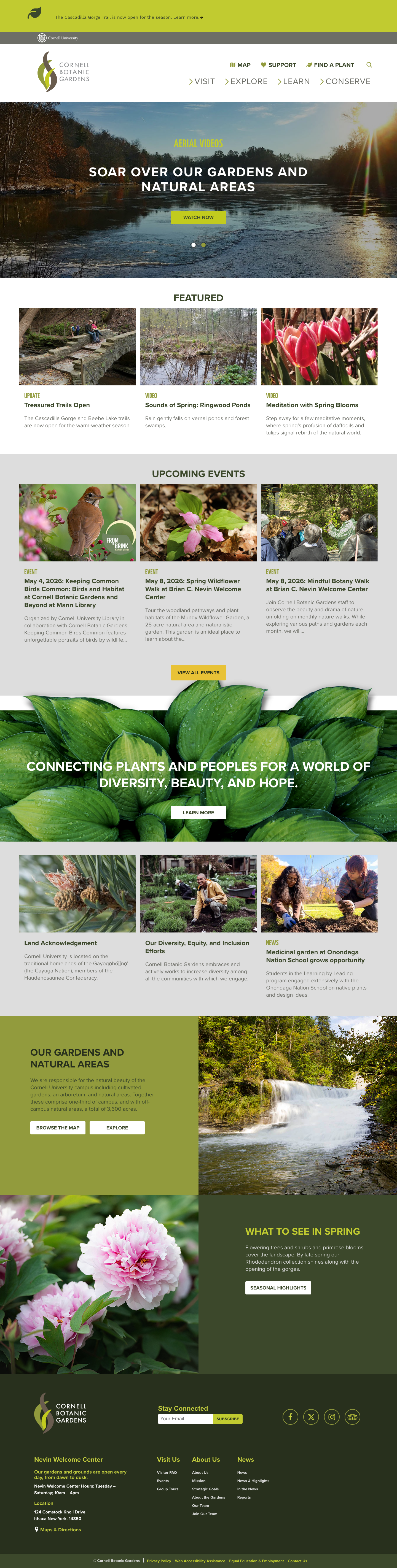 Cornellbotanicgardens - full page scroll