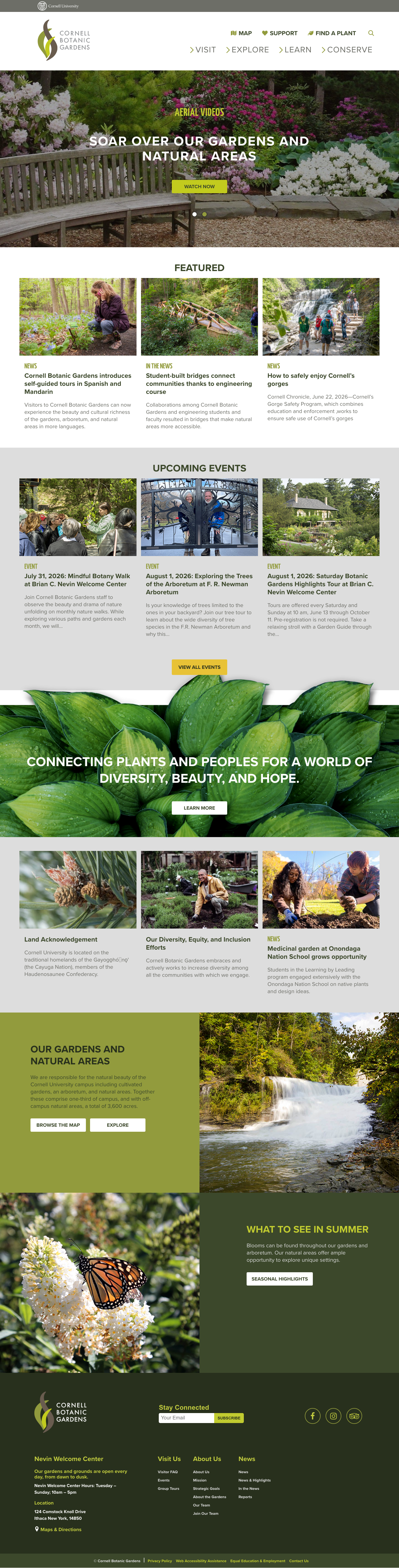 Cornellbotanicgardens - mobile full page