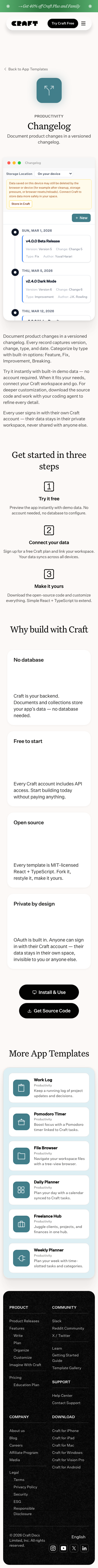 Craft Do - mobile full page