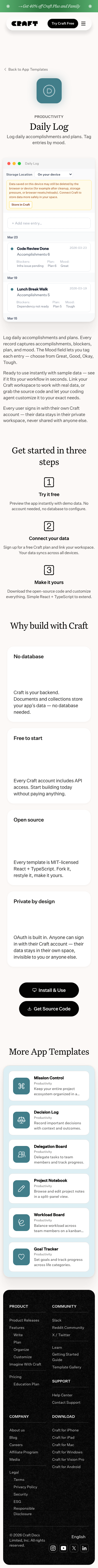 Craft Do - mobile full page