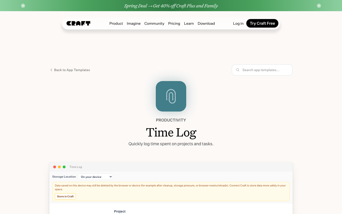 The layout prioritizes clarity and ease of navigation with a clean, grid-based structure. Whitespace is generous, and the color palette is restrained, emphasizing content hierarchy and a sense of calm efficiency. · saas landing page, productivity app, minimalist design, developer tools, clean interface, workspace design, notes app, task management, craft design