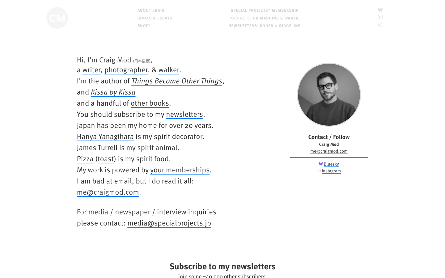 The page uses a clean, spacious layout with a large image as the focal point. The typography is refined and understated, emphasizing the visual content and creating a sense of quiet confidence. The overall feel is sophisticated and curated. · book cover, author website, minimal portfolio, editorial design, book design, award badges, typography, simple layout
