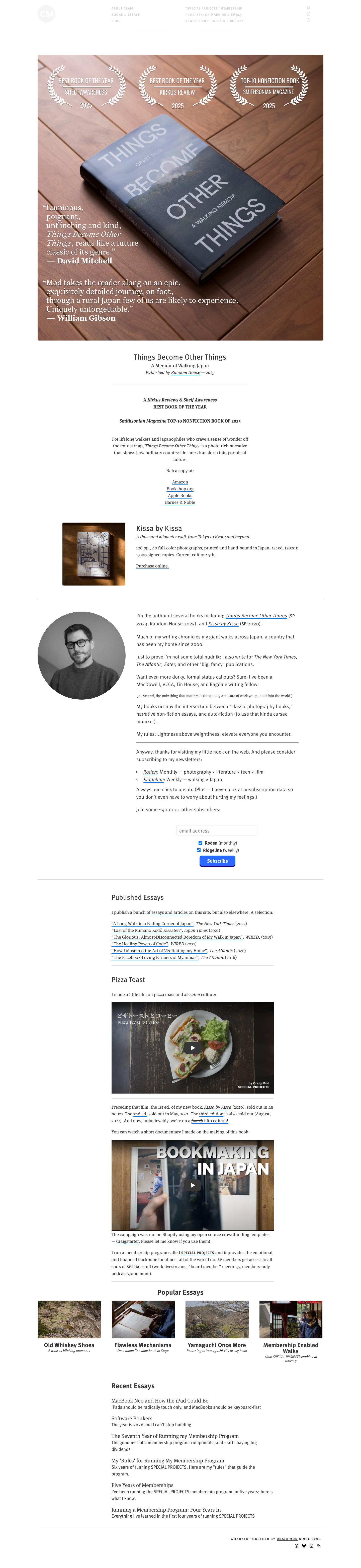 Craigmod - full page scroll