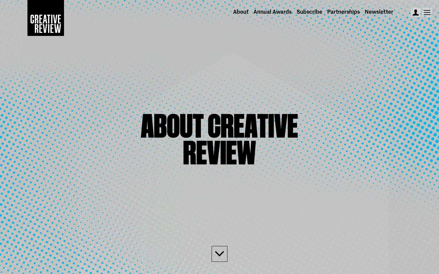The page prioritizes a striking visual introduction with a full-bleed image, establishing a strong editorial presence. Clean typography and ample negative space contribute to a sense of considered presentation, avoiding visual clutter. · creative review, music industry, interview page, editorial design, magazine website, full screen image, minimalist layout, dark background, typography focused