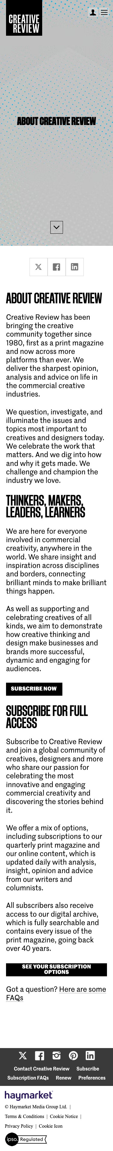 Creativereview Co Uk - mobile full page