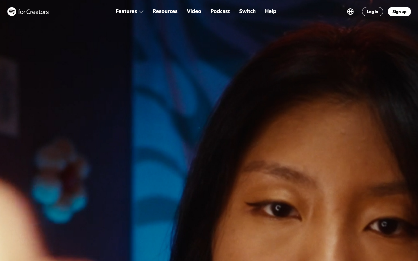 Creators Spotify - mobile