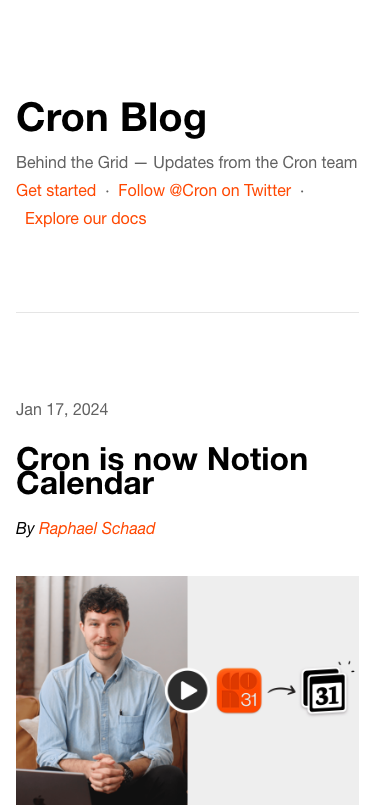 Cron — Blog - mobile