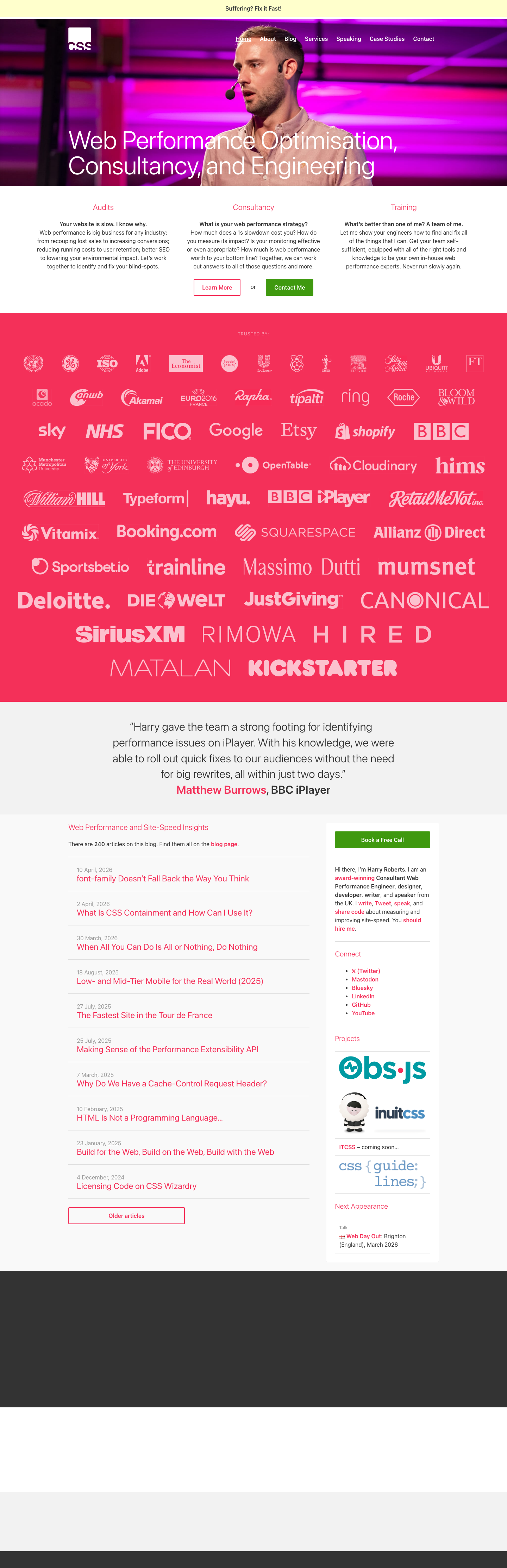 Csswizardry - full page scroll