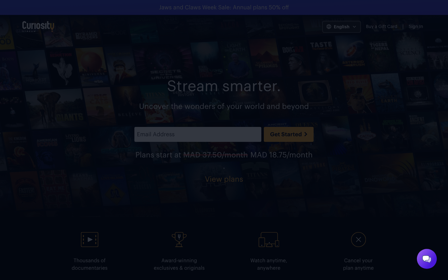 Curiositystream - mobile