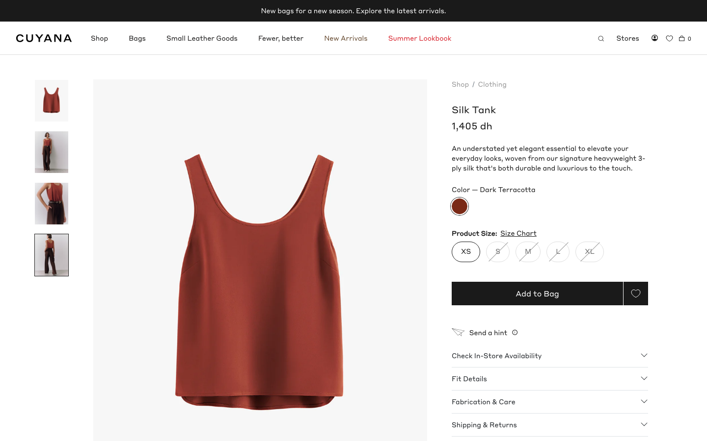 The layout prioritizes product imagery with a clean, airy feel. The composition uses negative space to highlight the items, creating a sense of understated luxury. The color palette is soft and muted, evoking a feeling of natural elegance. · minimalist ecommerce, luxury bag, spring fashion, gift guide, pastel colors, product photography, cuyana, soft aesthetic