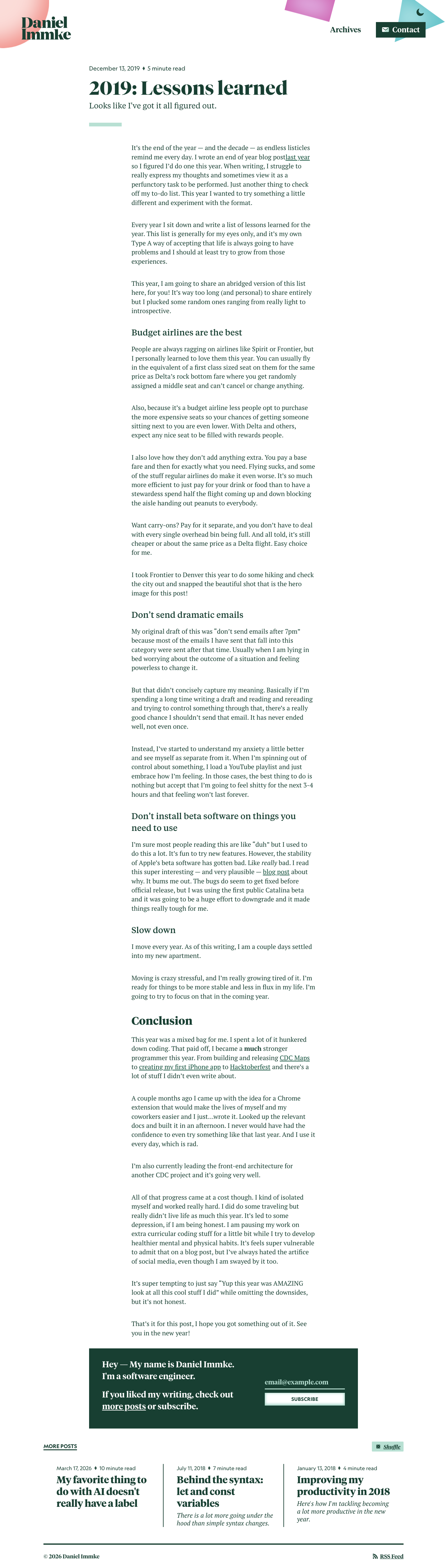 Daniel Do - full page scroll