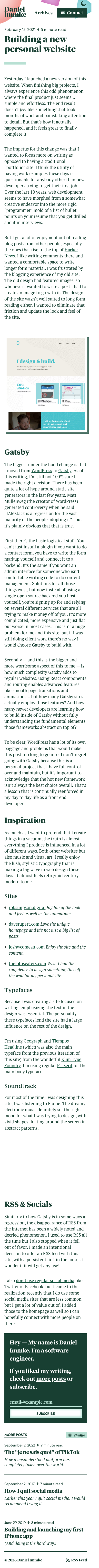 Daniel Do - mobile full page