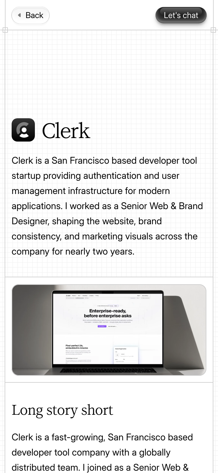 Daniel Sun · Clerk - mobile