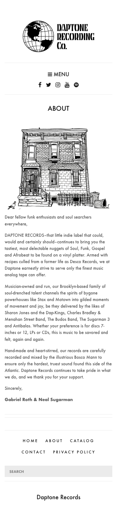 Daptonerecords — About - mobile full page